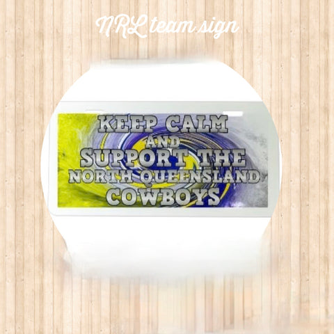 Nrl Keep Calm Team License Plate Sign